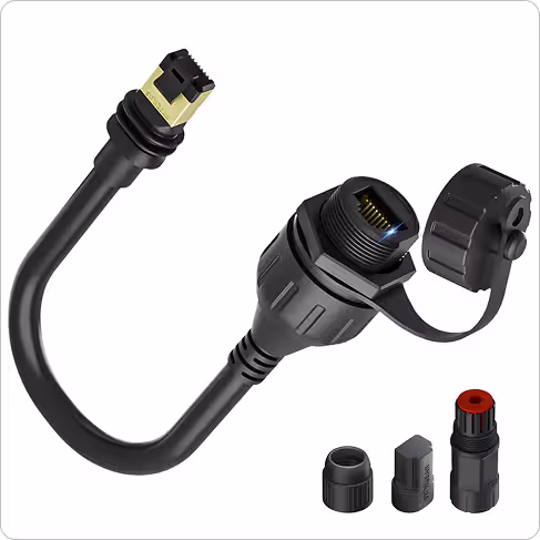 Starlink Cable for Standard Actuated Gen 2, Starlink Replacement Cable for Rectangular Satellite V2 Waterproof Gray